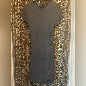 Banana Republic Small dark heather gray tshirt dress bodycon